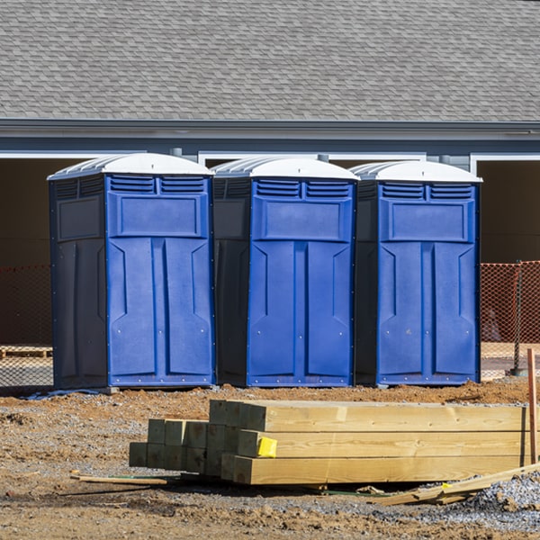 is there a specific order in which to place multiple porta potties in Lafayette Hill Pennsylvania